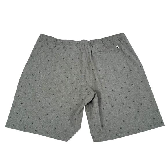 Linksoul Golf Shorts Men’s 2XL XXL Gray Logo All-Over Print Drawstring Lined - Picture 2 of 10